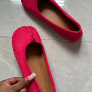 Pink Suede Tabi Shoe