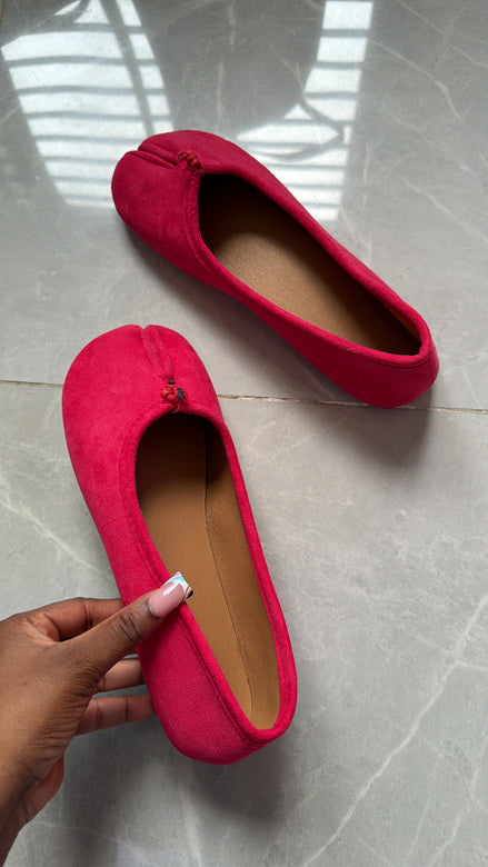 Pink Suede Tabi Shoe