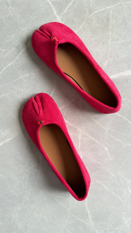 Pink Suede Tabi Shoe