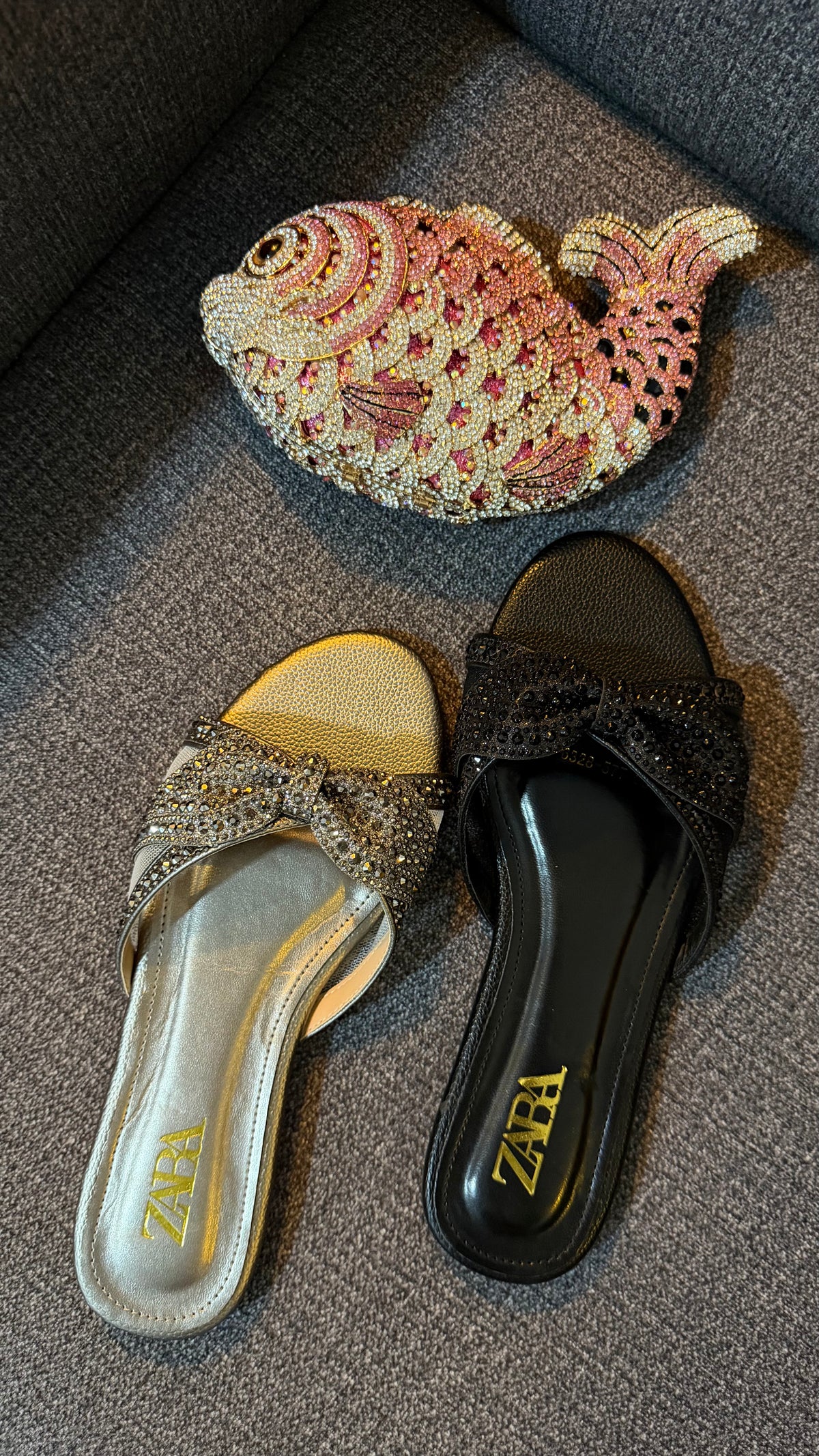 Rhinestone slipper