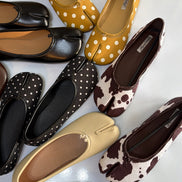 Black polka dots Tabi Shoe