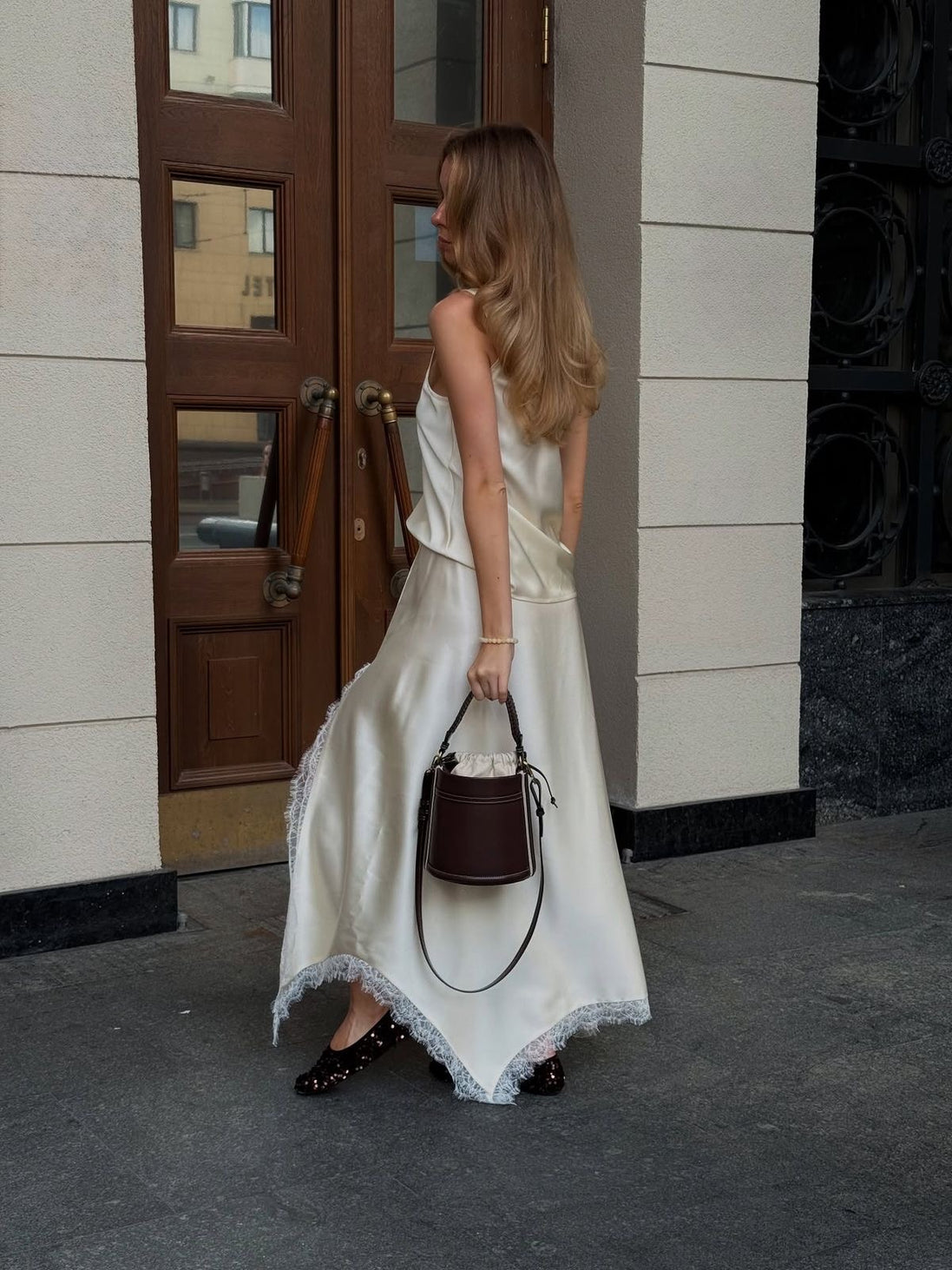Zara drawstring mini bucket bag