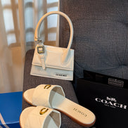 White coach slipper