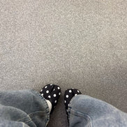 Black polka dots Tabi Shoe