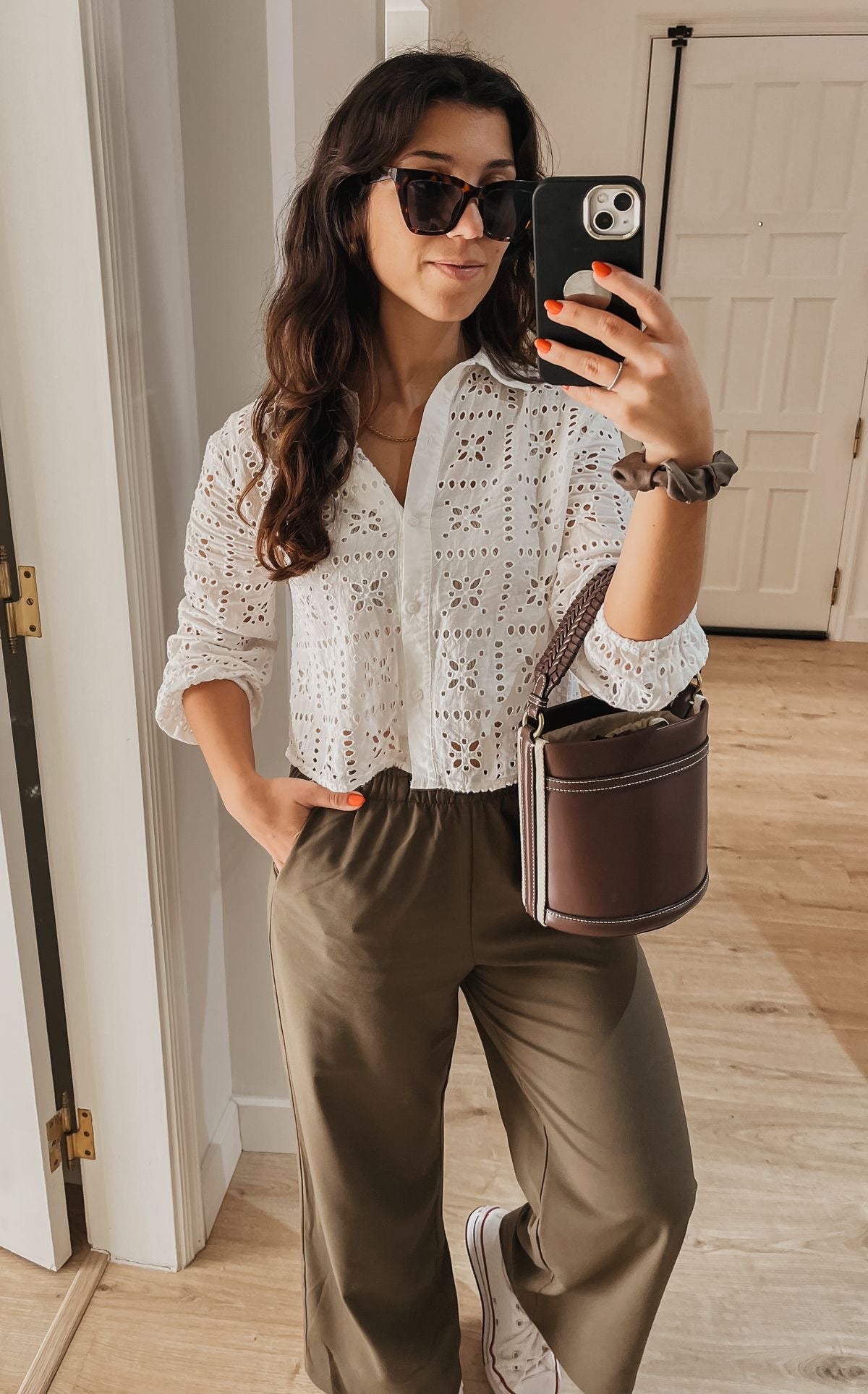 Zara drawstring mini bucket bag